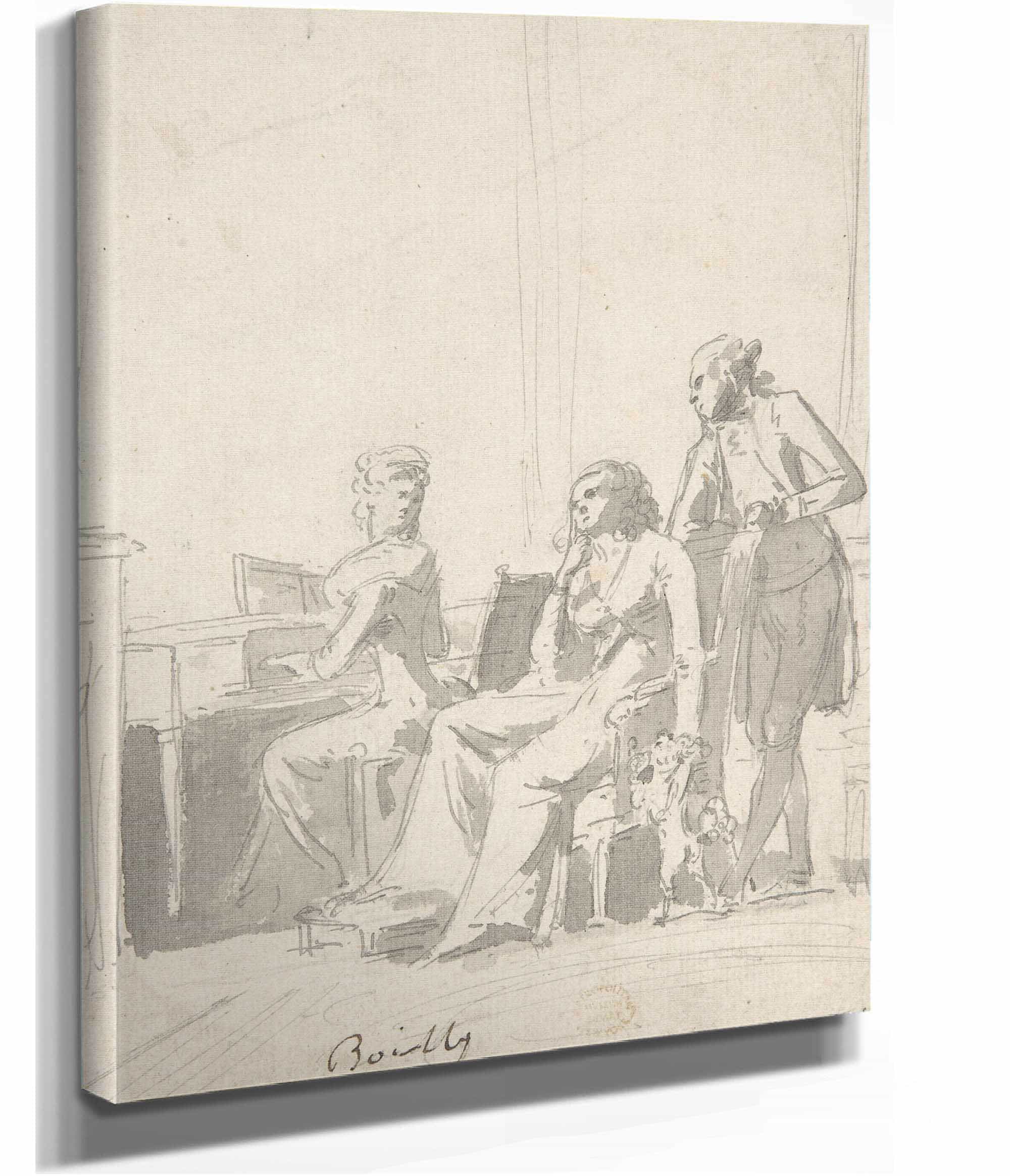Conversation Piece   by Louis Leopold Boilly