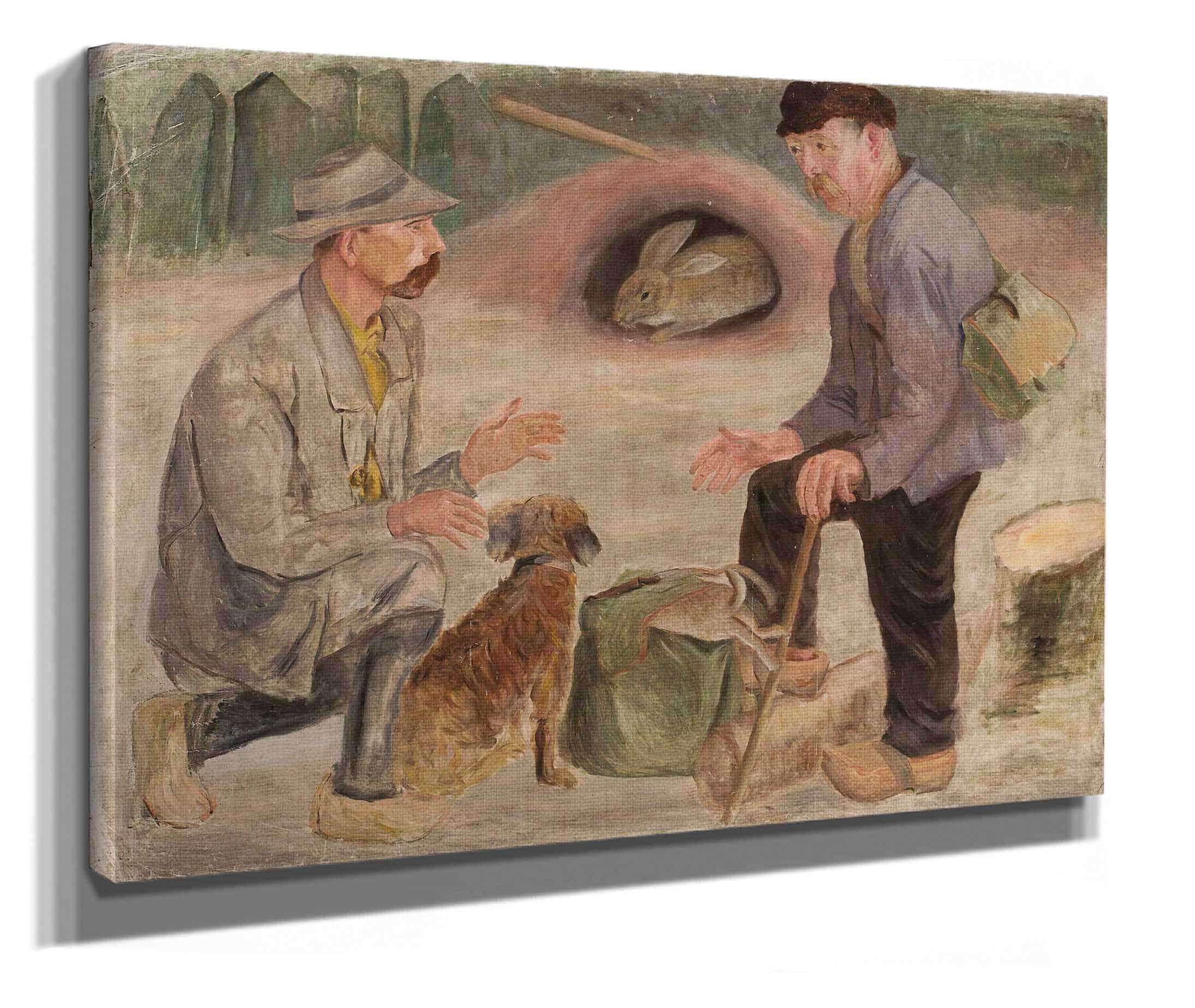 Conversation With A Hunter by Tadeusz Makowski