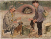 Conversation With A Hunter by Tadeusz Makowski