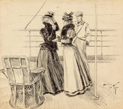 Conversations By The Sea by Harrison Fisher