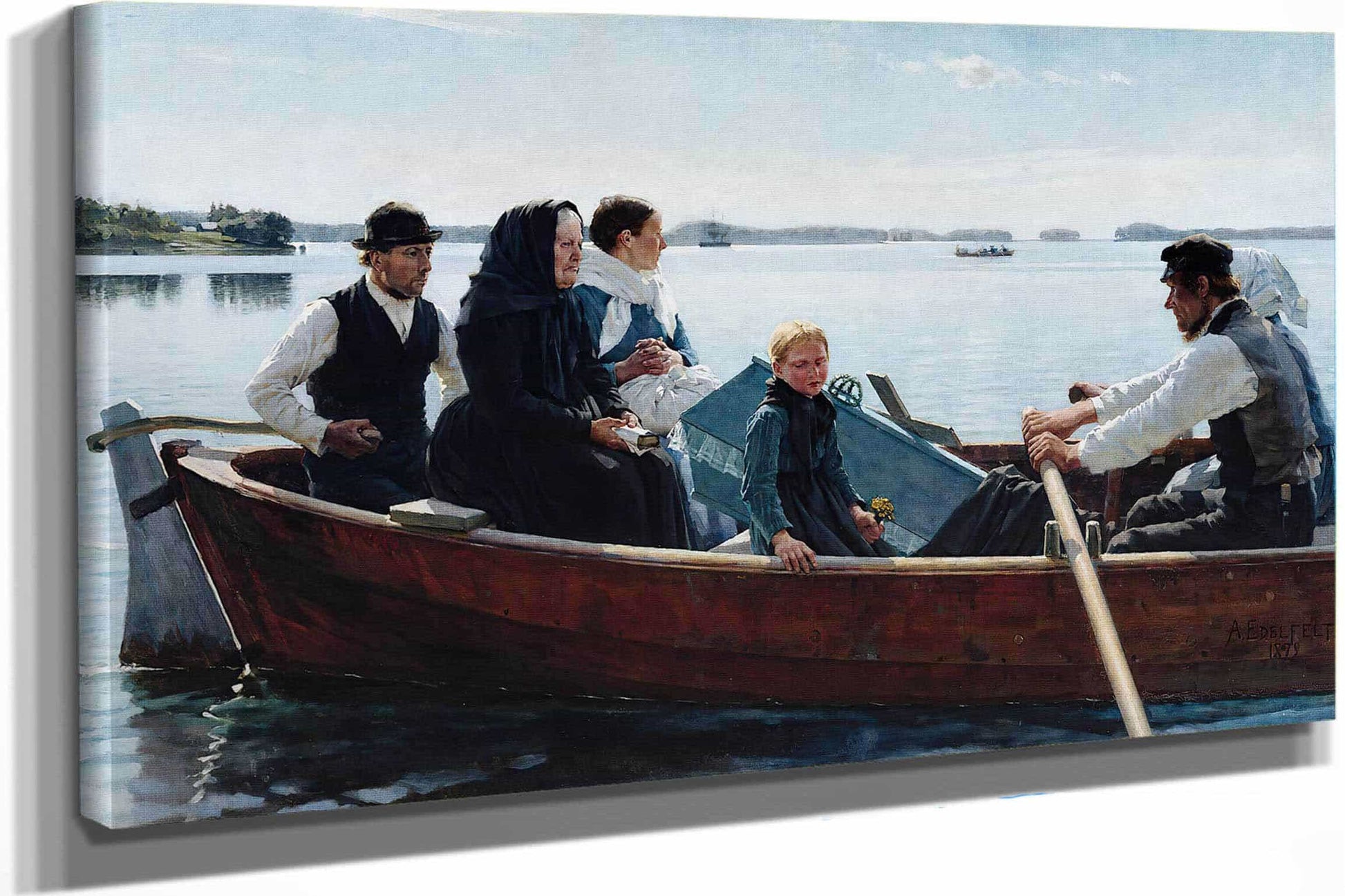 Conveying The Childs Coffin A Childs Funeral By Albert Edelfelt