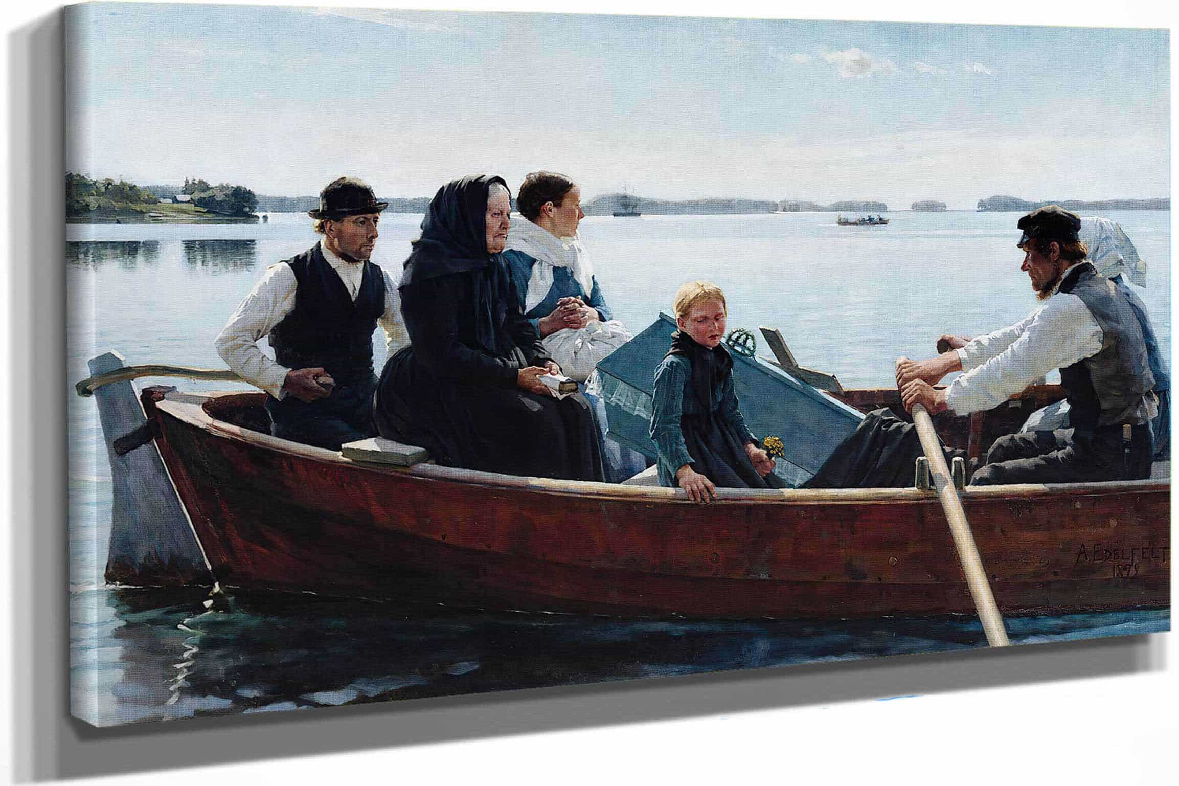 Conveying The Childs Coffin A Childs Funeral By Albert Edelfelt
