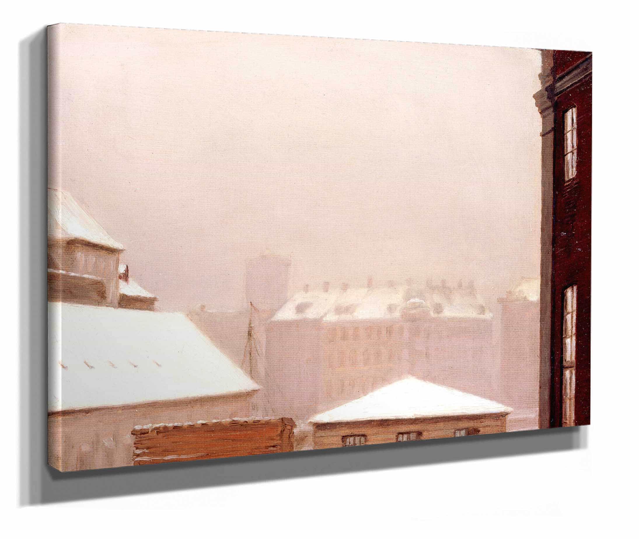 Copenhagen Roofs Under The Snow by Peder Severin Kroyer