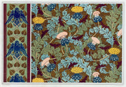 Corbeaux Bordure Au Pochoir Cigales Et Chardons Etoffe Imprimee by Maurice Pillard Verneuil