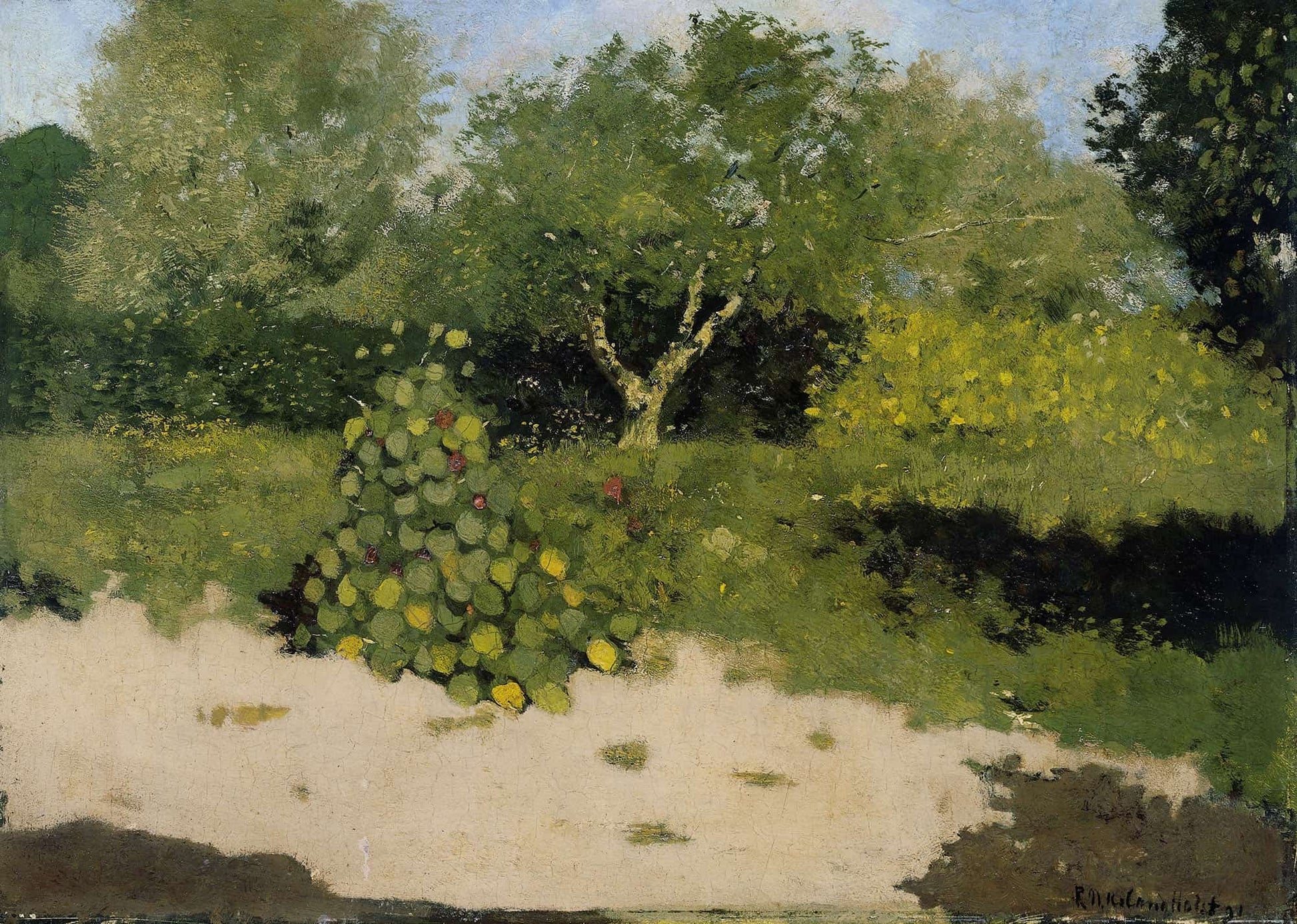 Corner Of A Garden With Nasturtiums by Richard Nicolaus Roland Holst