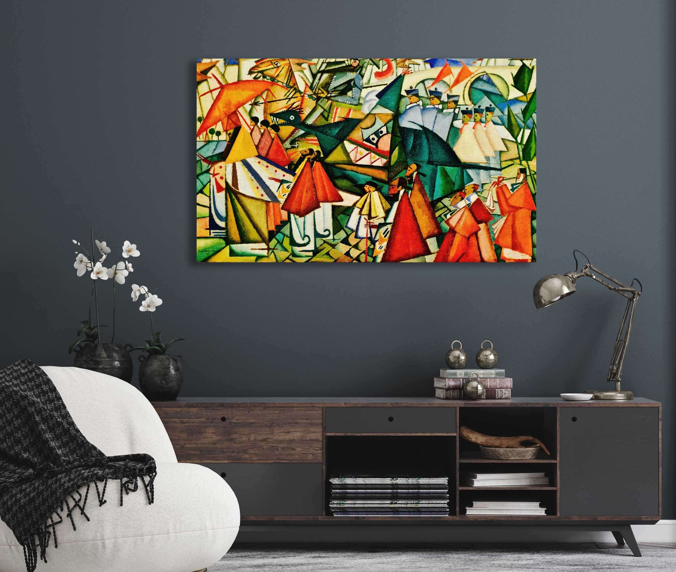 Corpus Christi Procession By Amadeo De Souza Cardoso
