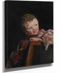 Cory Cori Looking Over The Back Of A Chair by Robert Henri