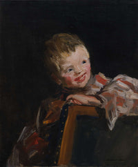 Cory Cori Looking Over The Back Of A Chair by Robert Henri