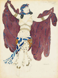 Costume Design For A Syrian Dancer In Cleopatra by Leon Bakst