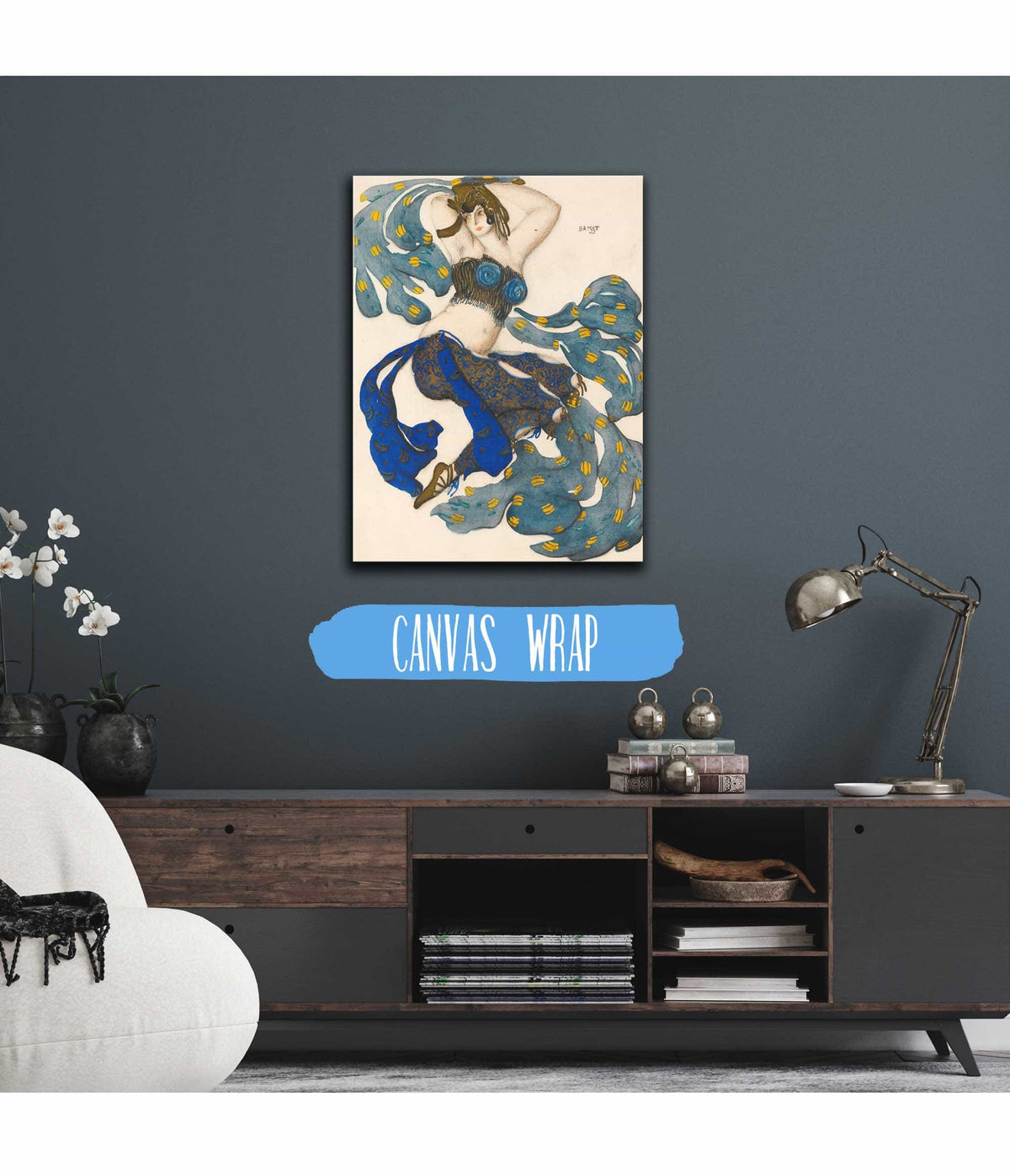 Costume Design For An Odalisque In Sheherezade by Leon Bakst