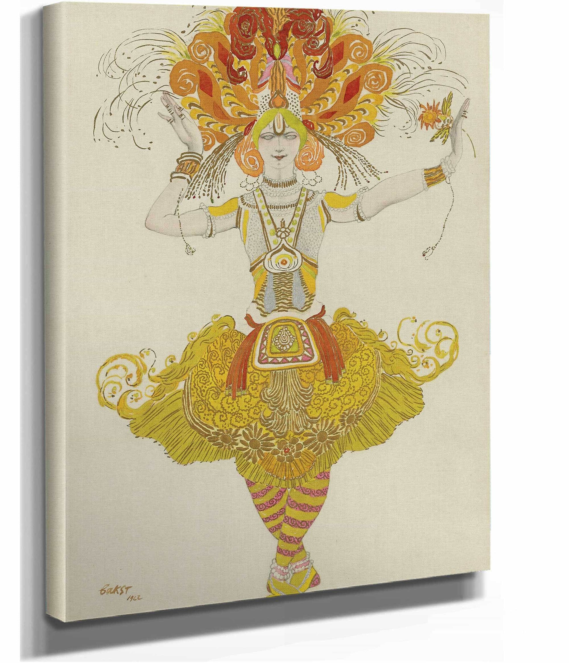 Costume Design For Firebird by Leon Bakst