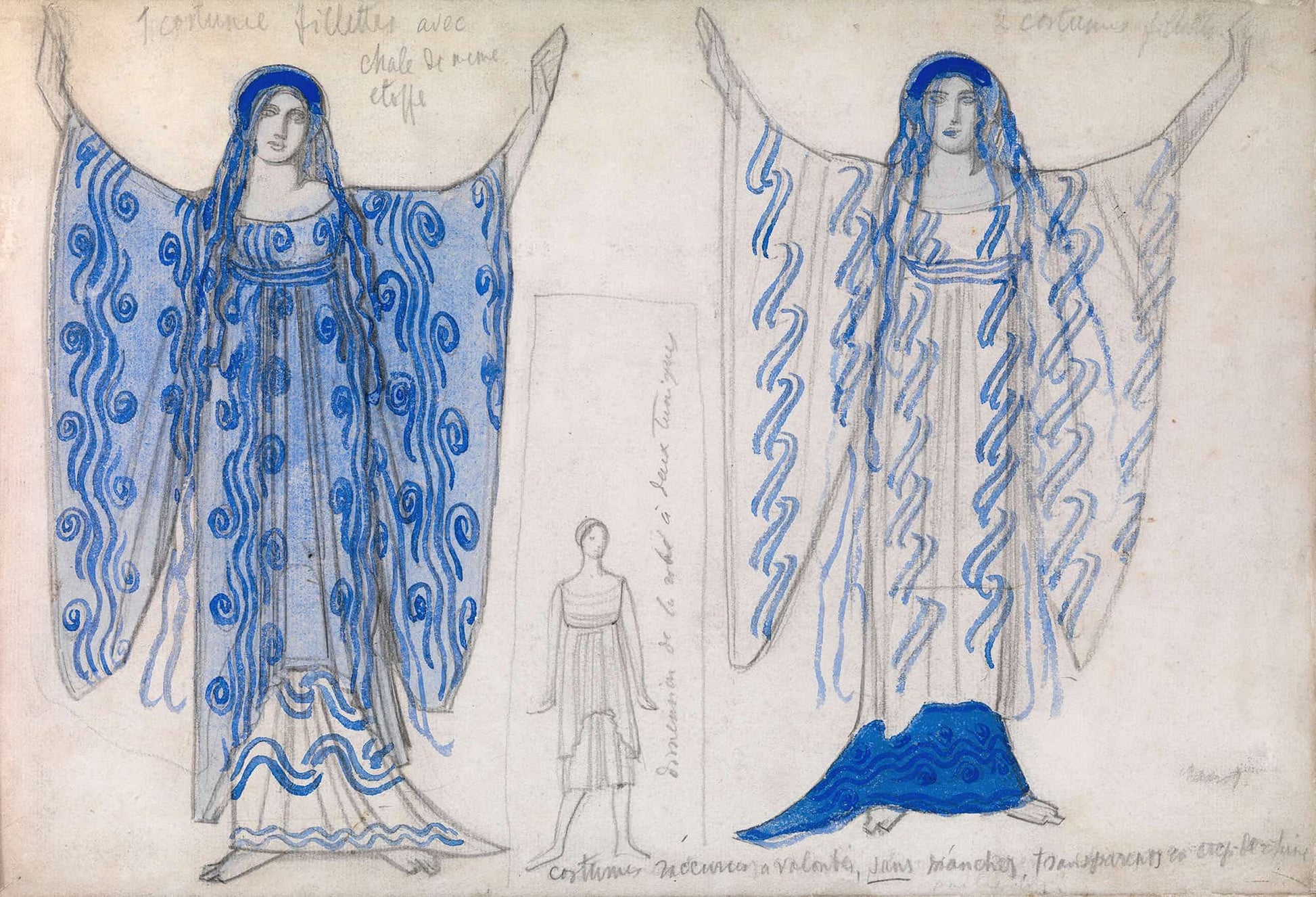 Costume Design For Phaedra by Leon Bakst