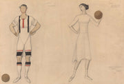 Costume Study For Jeux by Leon Bakst