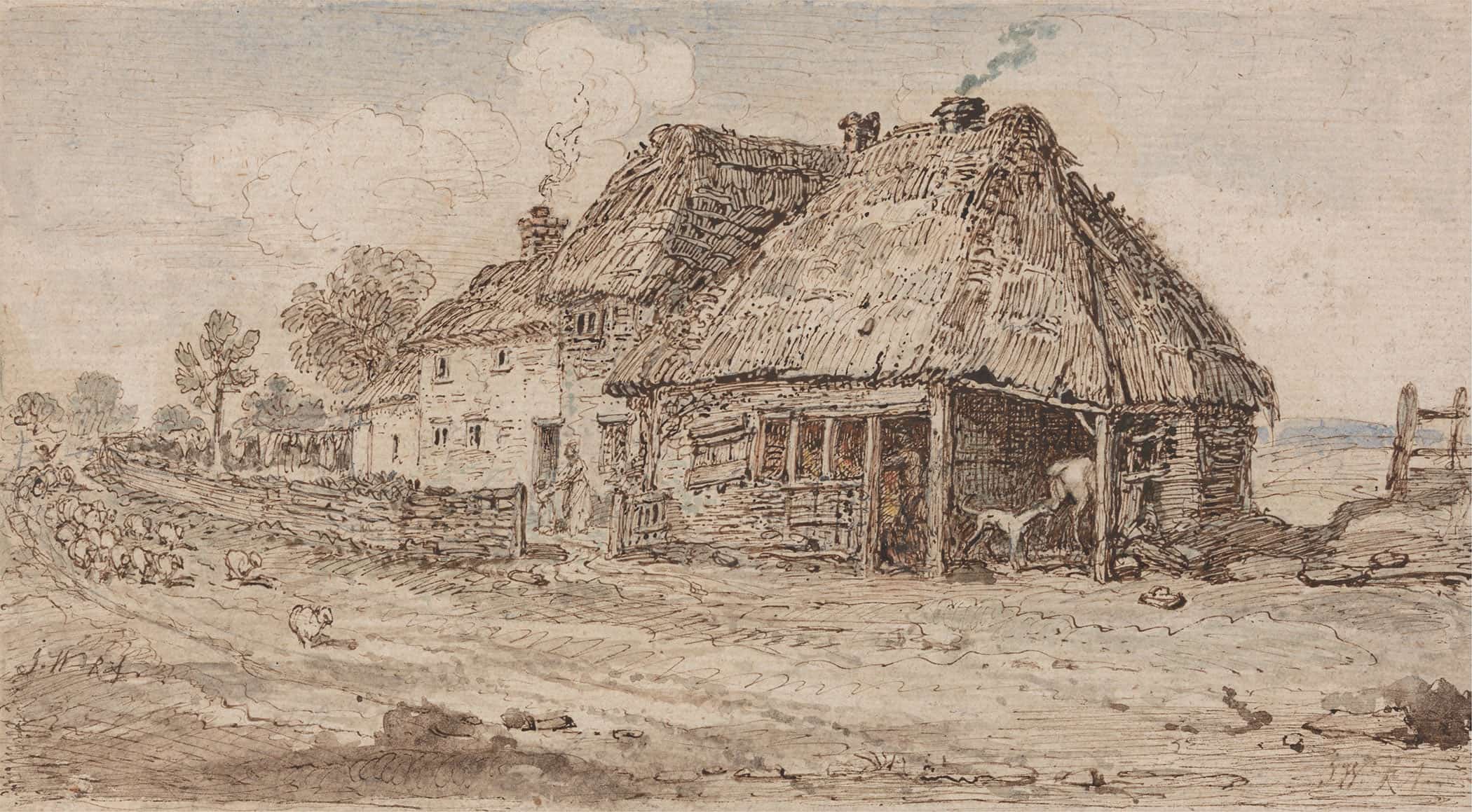 Cottage And Farm Buildings by James Ward