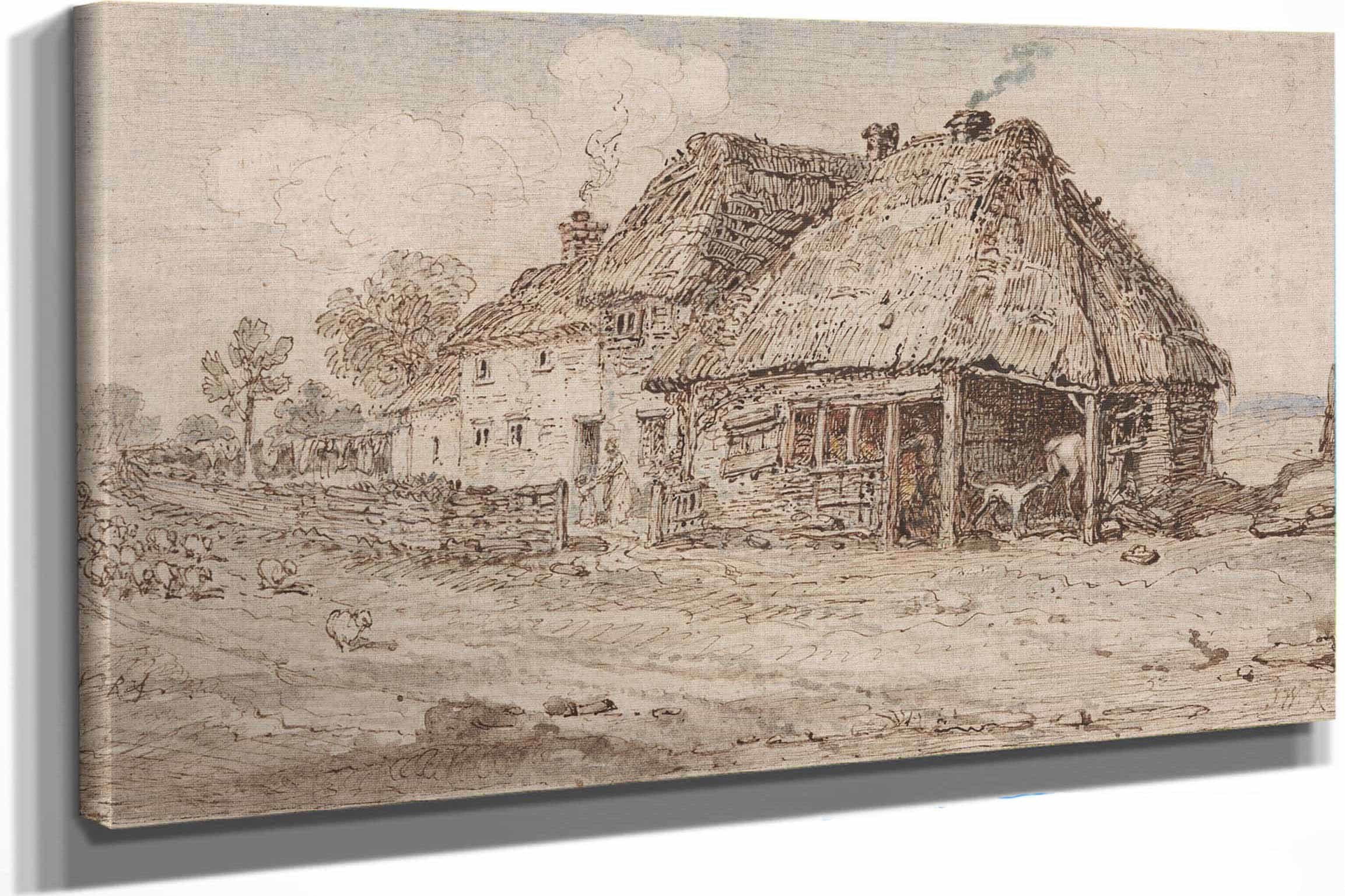 Cottage And Farm Buildings by James Ward