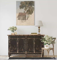 Cottage And Trees S by David Cox