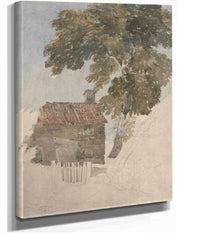 Cottage And Trees S by David Cox