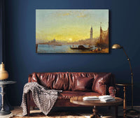 Coucher De Soleil A Venise by Felix Ziem