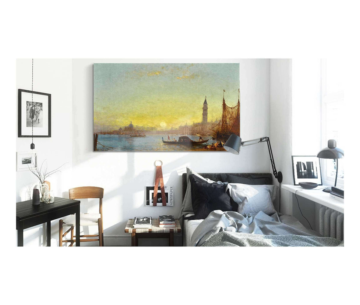 Coucher De Soleil A Venise by Felix Ziem