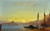 Coucher De Soleil A Venise by Felix Ziem