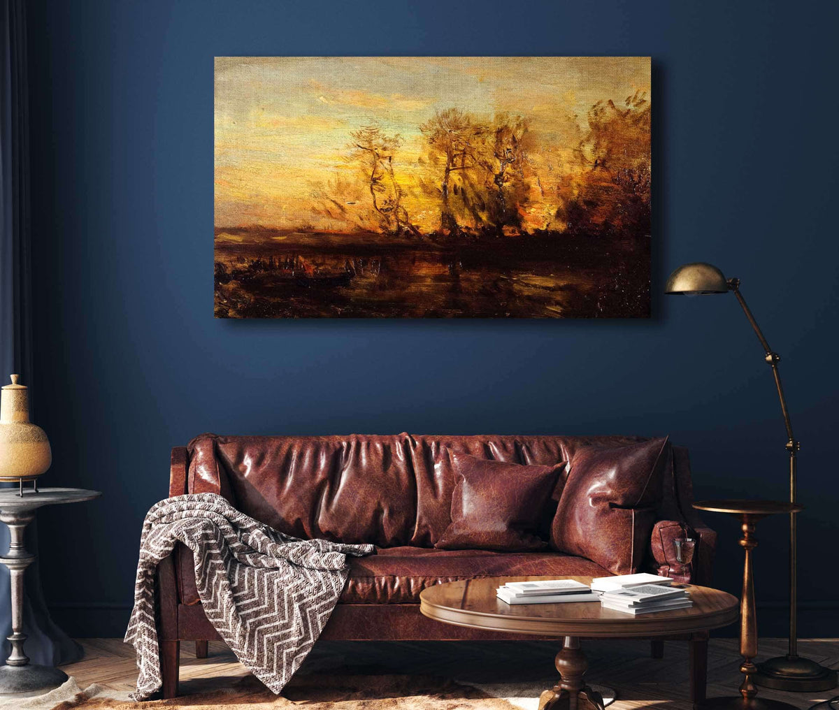 Coucher De Soleil by Felix Ziem