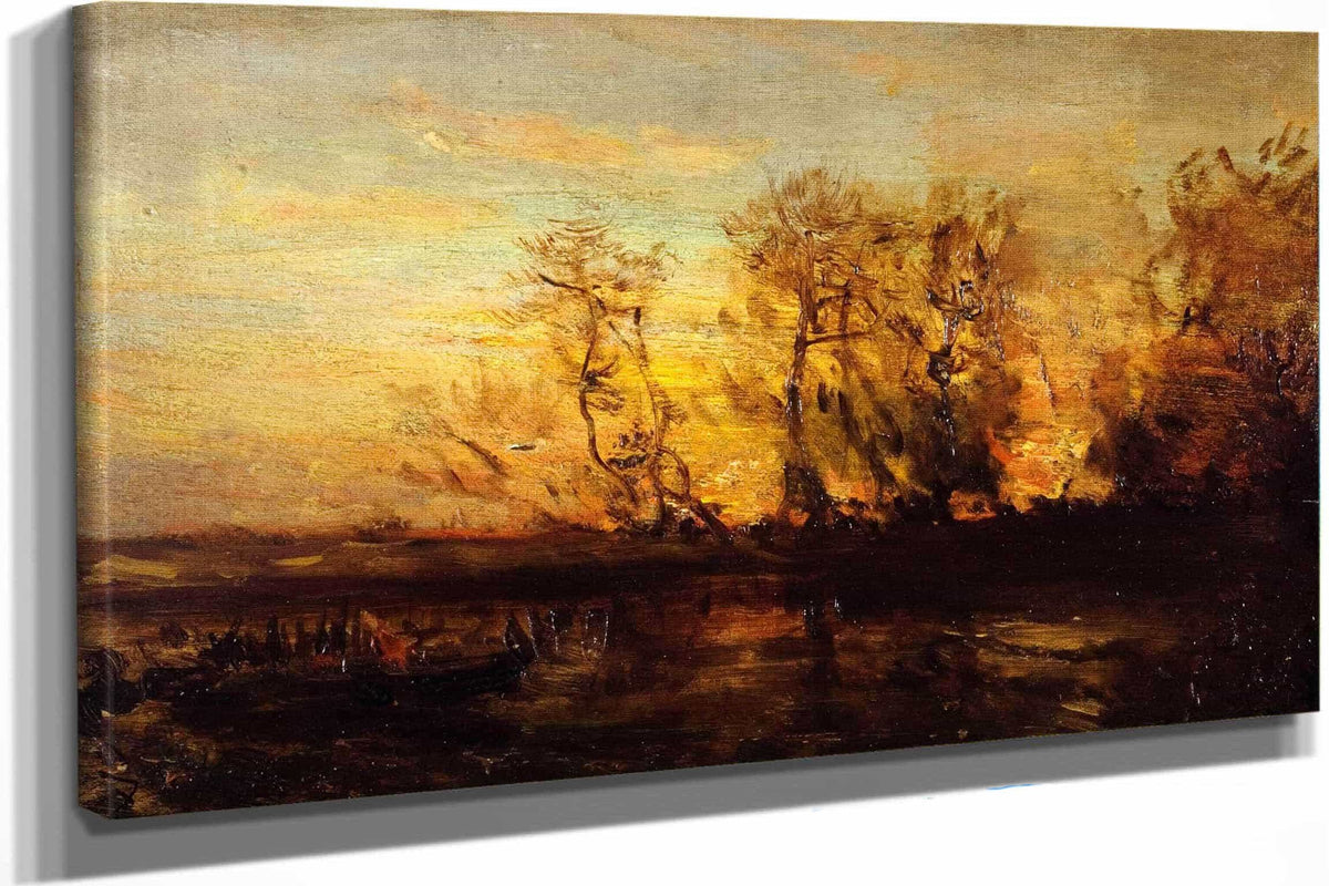 Coucher De Soleil by Felix Ziem