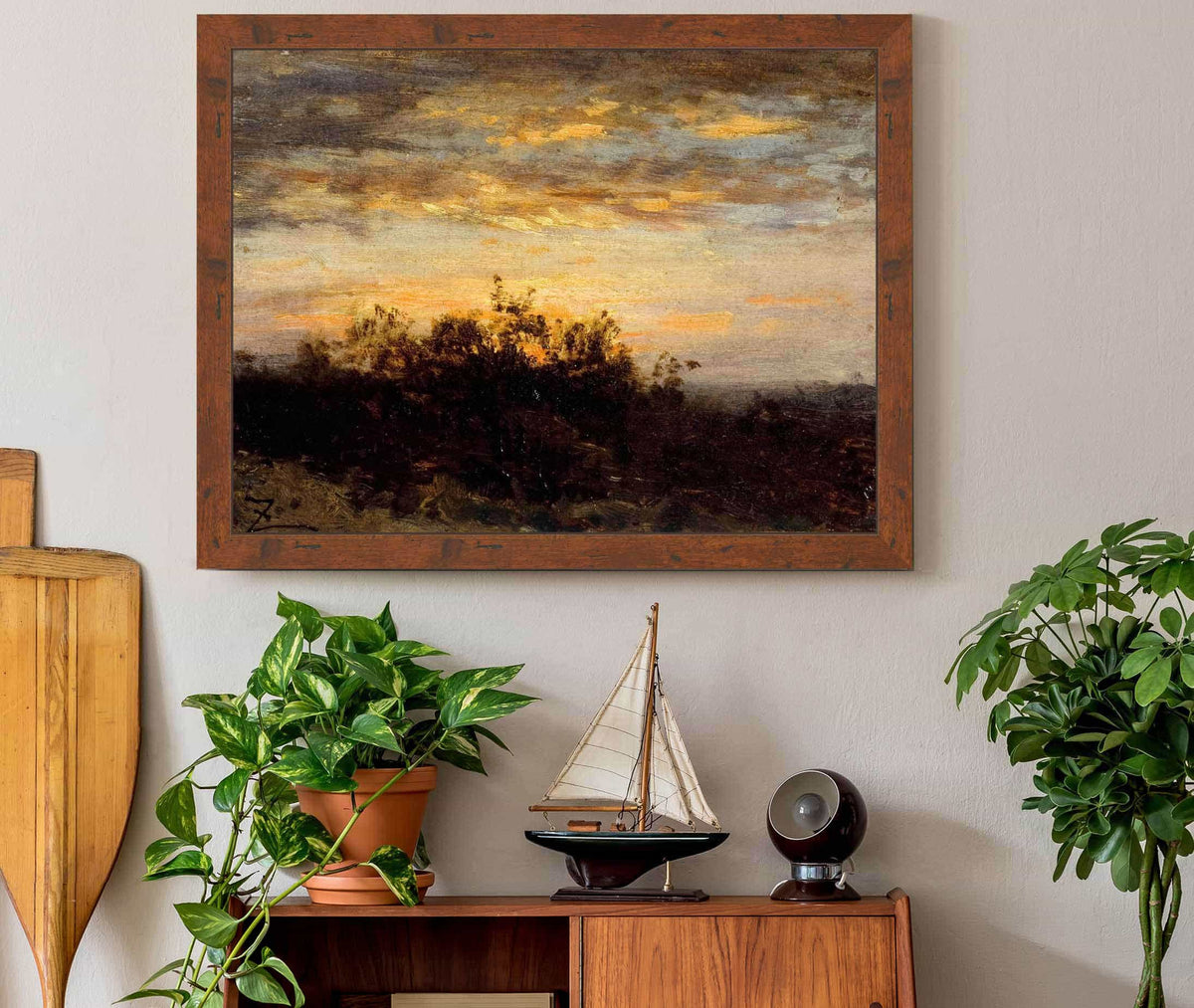 Coucher De Soleil by Felix Ziem