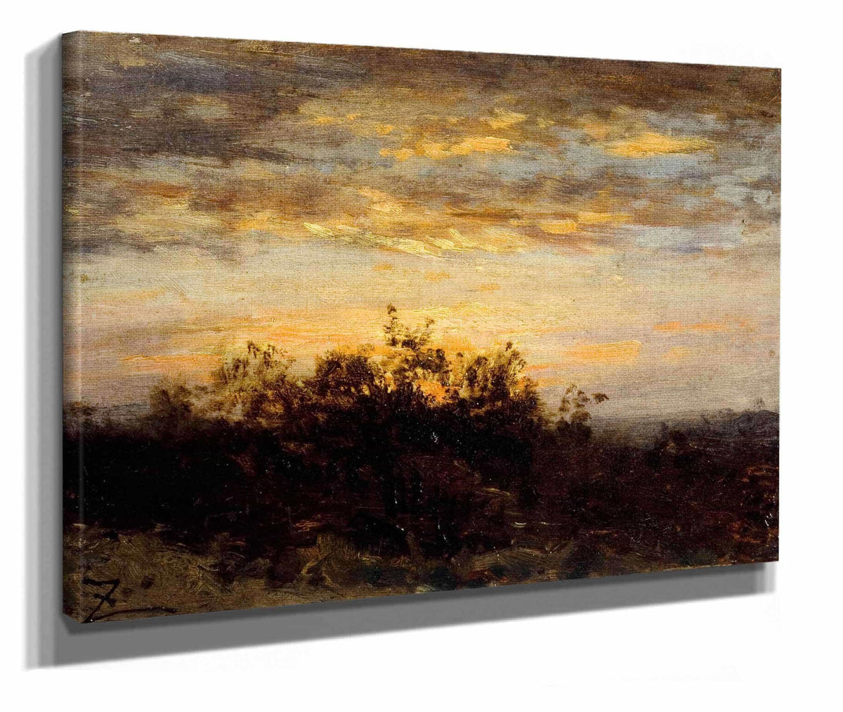 Coucher De Soleil by Felix Ziem