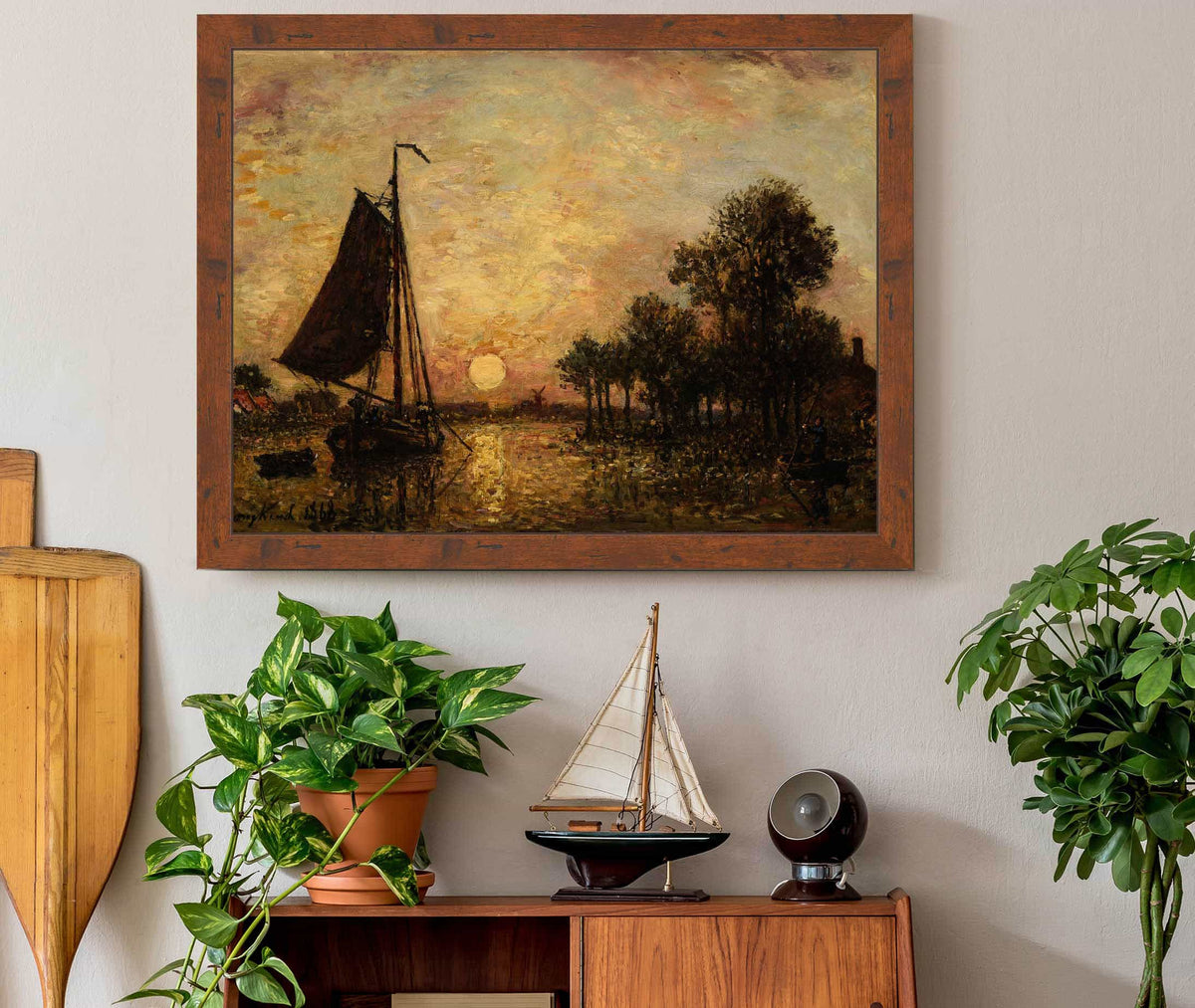 Coucher De Soleil En Hollande by Johan Barthold Jongkind