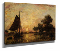 Coucher De Soleil En Hollande by Johan Barthold Jongkind