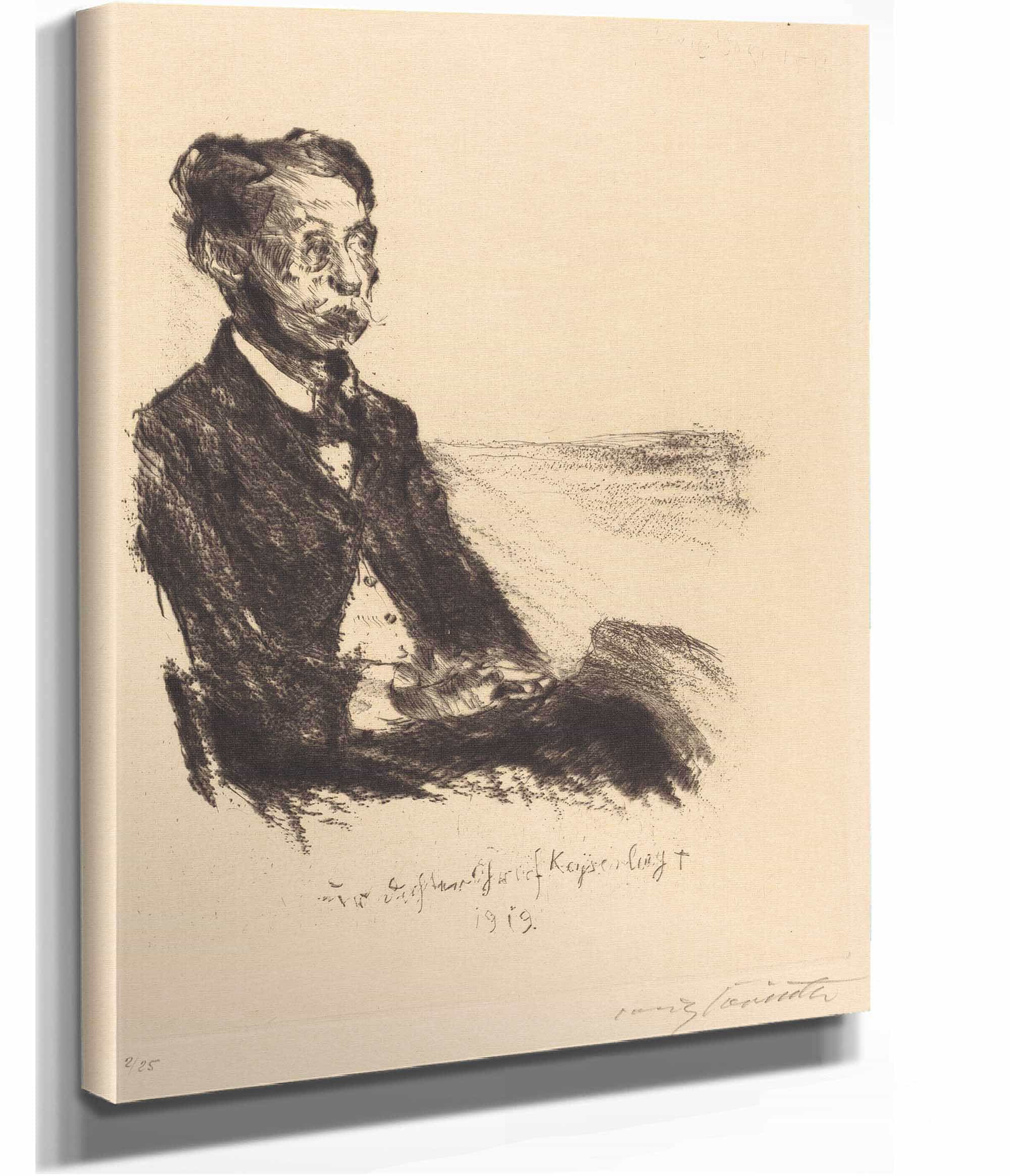 Count Keyserling Bildnis Des Grafen Keyserling by Lovis Corinth