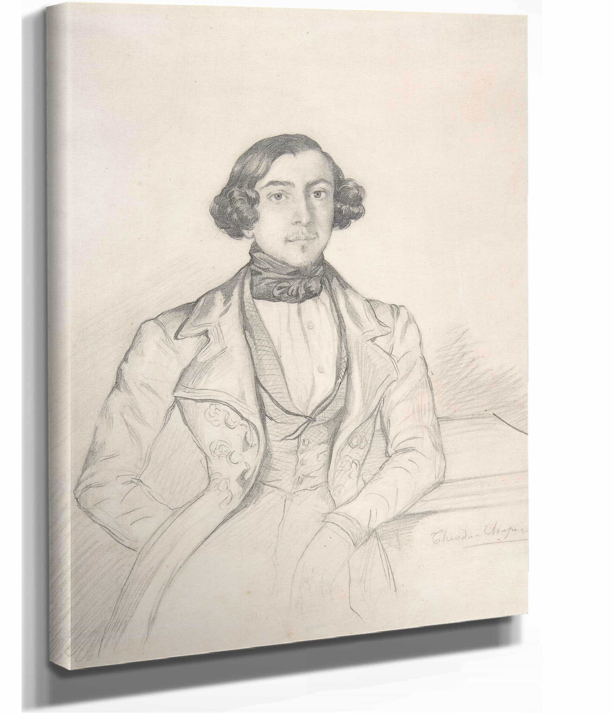 Count Philibert Oscar De Ranchicourt by Theodore Chasseriau