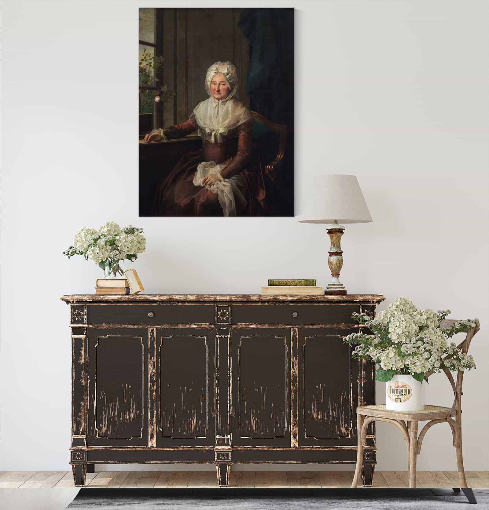Countess Anna Joachima Danneskiold Laurvigen Nee Ahlefeldt by Jens Juel