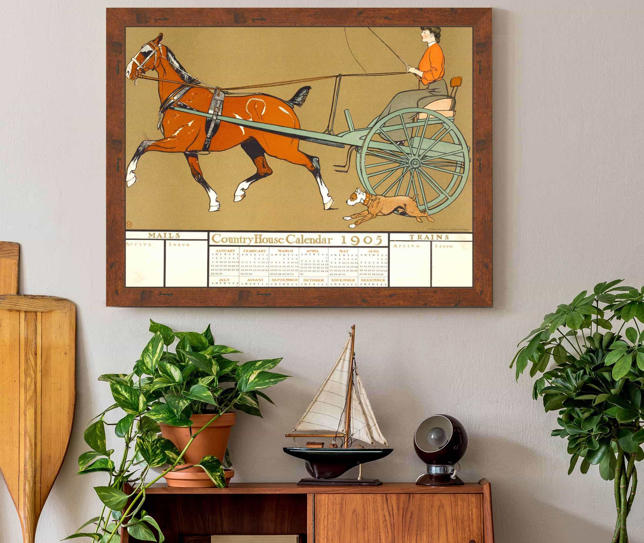 Country House Calendar by Edward Penfield