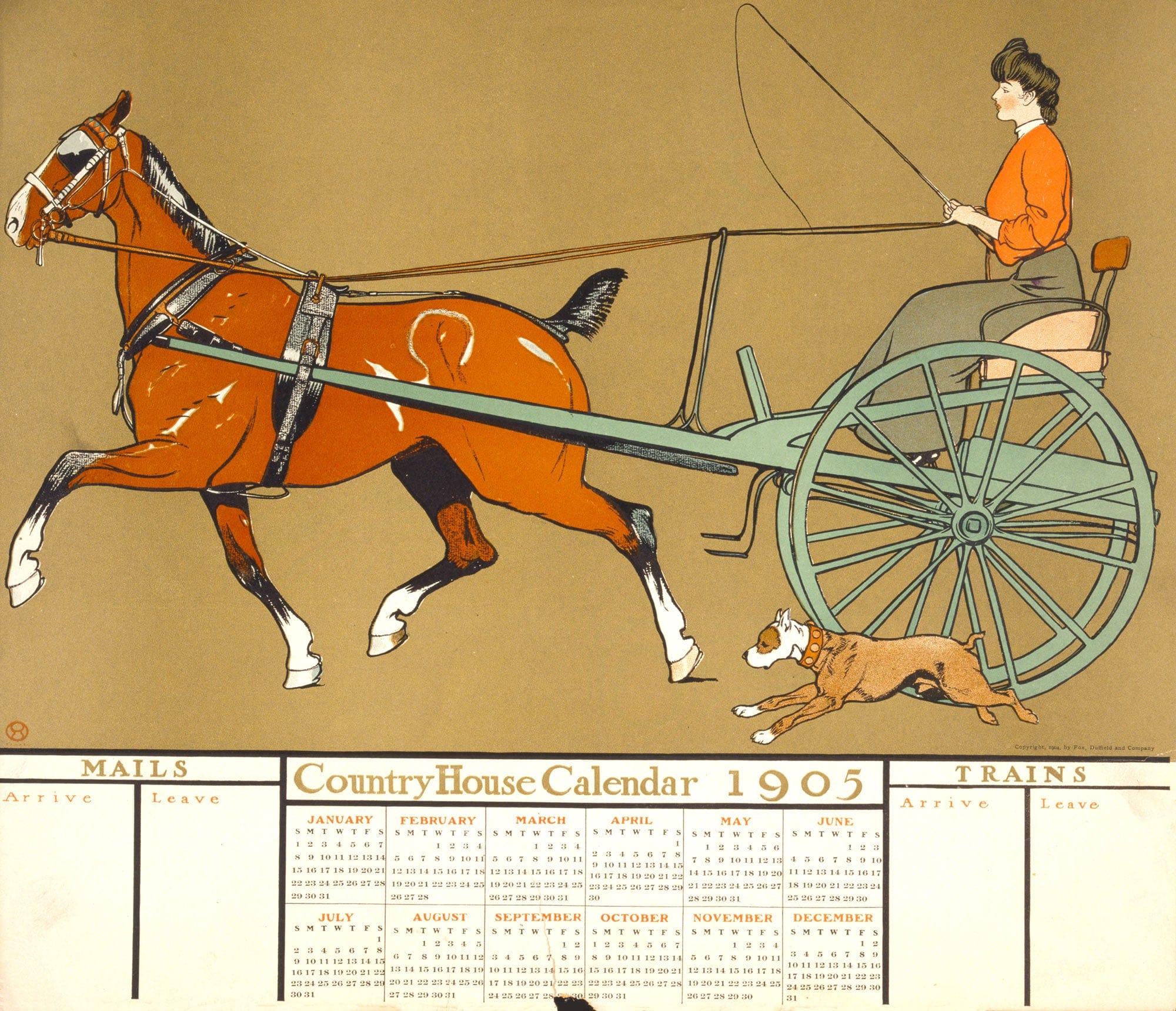 Country House Calendar by Edward Penfield