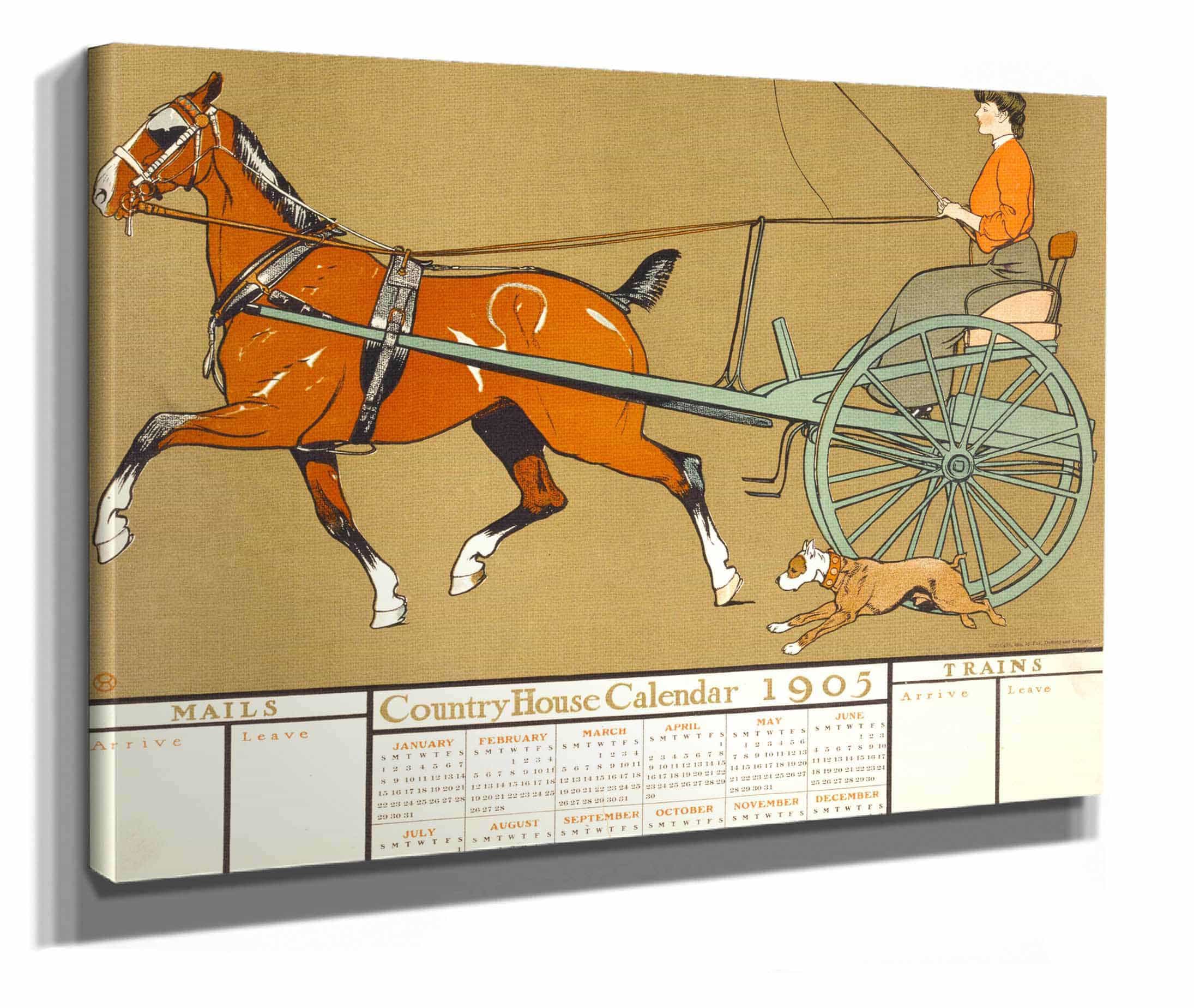 Country House Calendar by Edward Penfield
