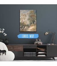 Country Lane With Gypsies Resting Between And by Thomas Gainsborough