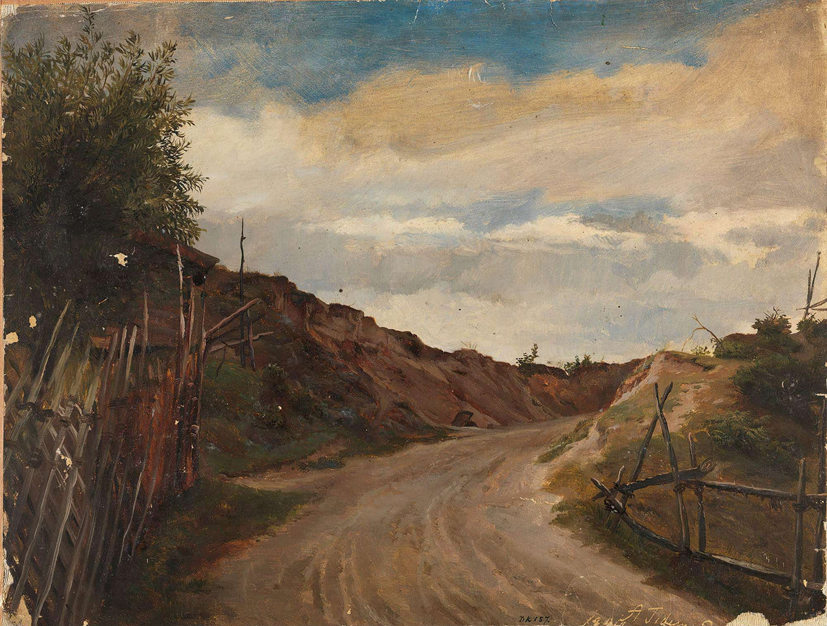 Country Road by Adolph Tidemand