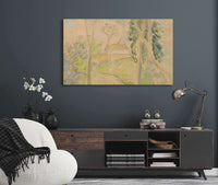 Country Scene With A House Along A Road by Camille Pissarro