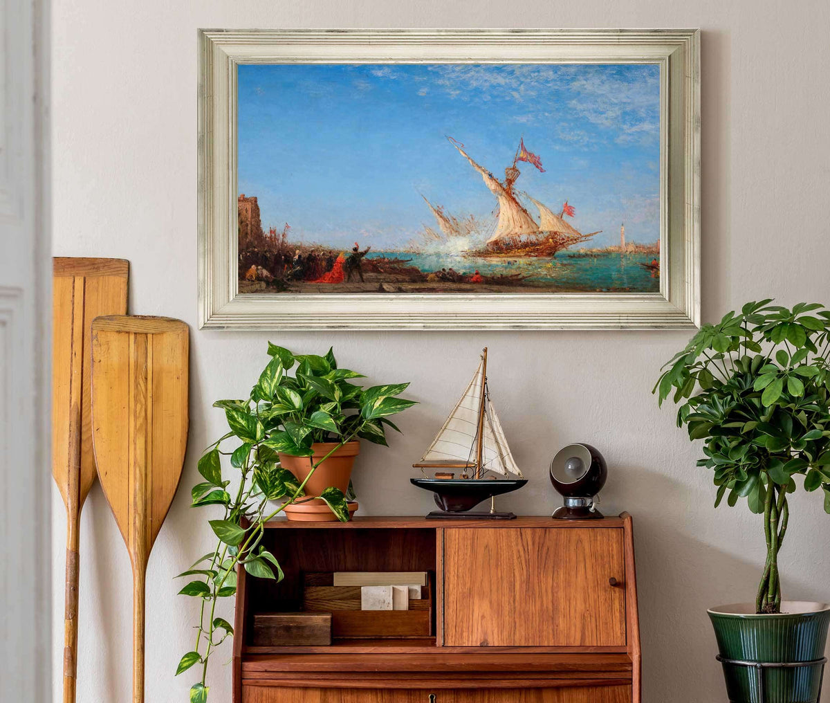 Coup De Canon A Venise Jour De Fete by Felix Ziem