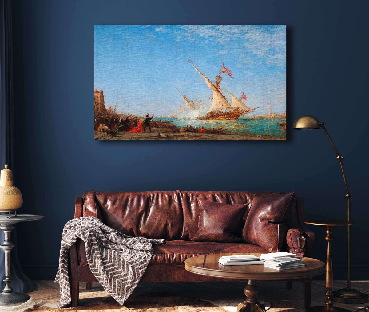 Coup De Canon A Venise Jour De Fete by Felix Ziem