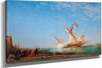 Coup De Canon A Venise Jour De Fete by Felix Ziem