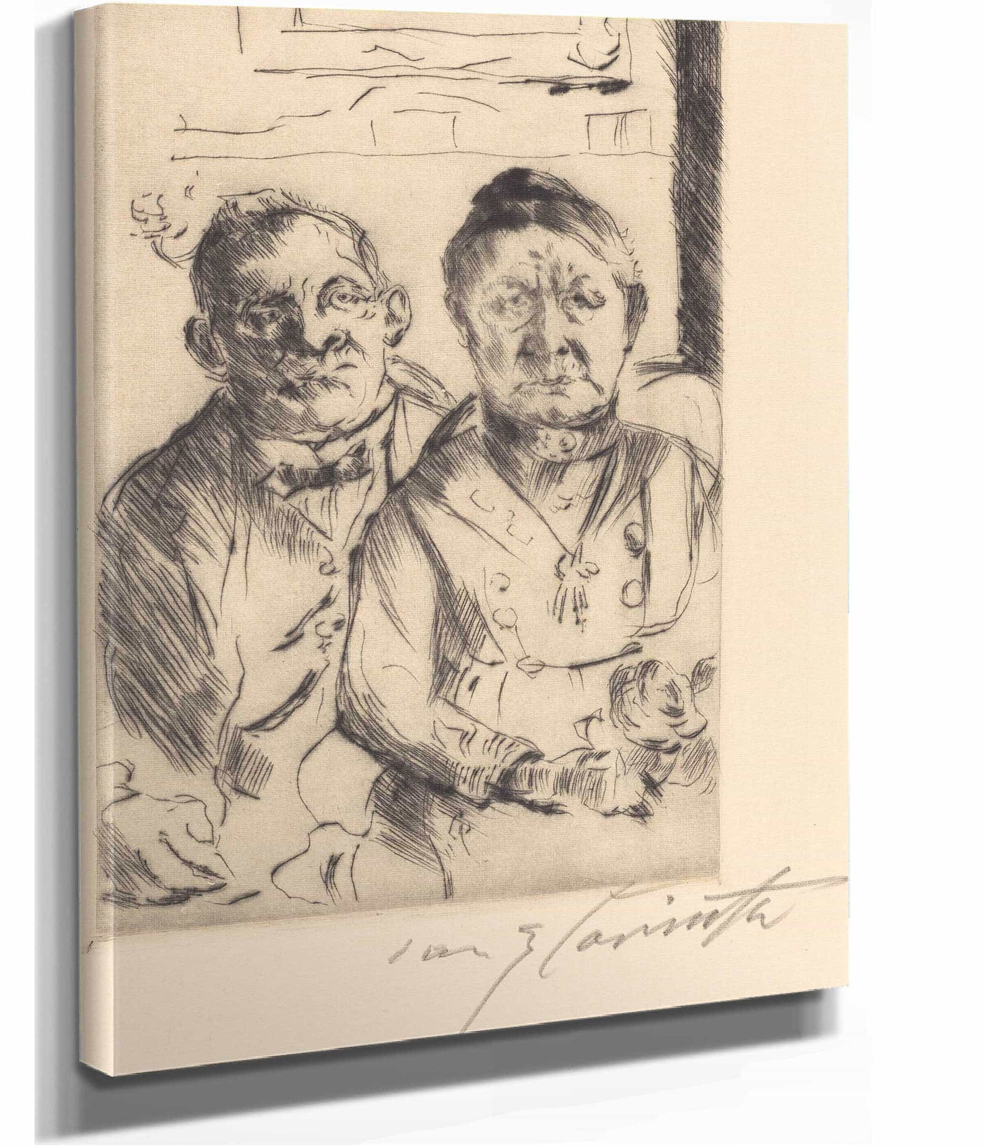 Couple From East Prussia Ostpreussisches Ehepaar by Lovis Corinth