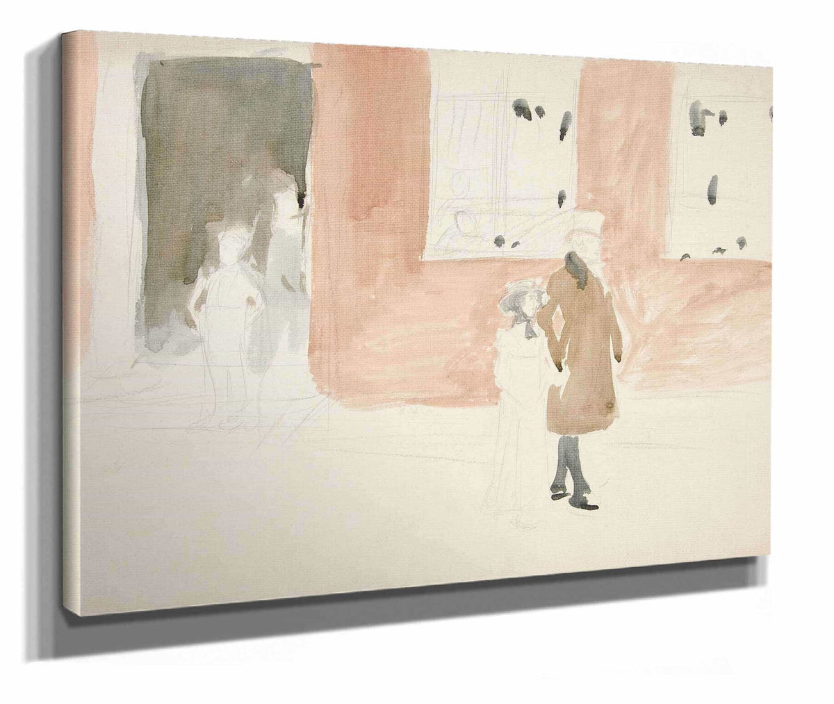 Couple Taking A Stroll by Edwin Austin Abbey