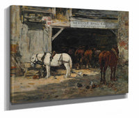 Cour Et Ecurie Dun Loueur by Eugene Boudin