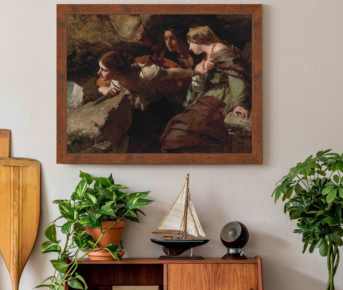 Courage Anxiety And Despair Watching The Battle by James Sant