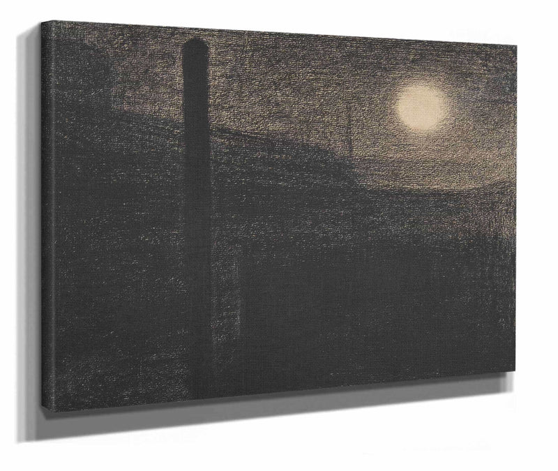 Courbevoie Factories By Moonlight  by Georges Seurat