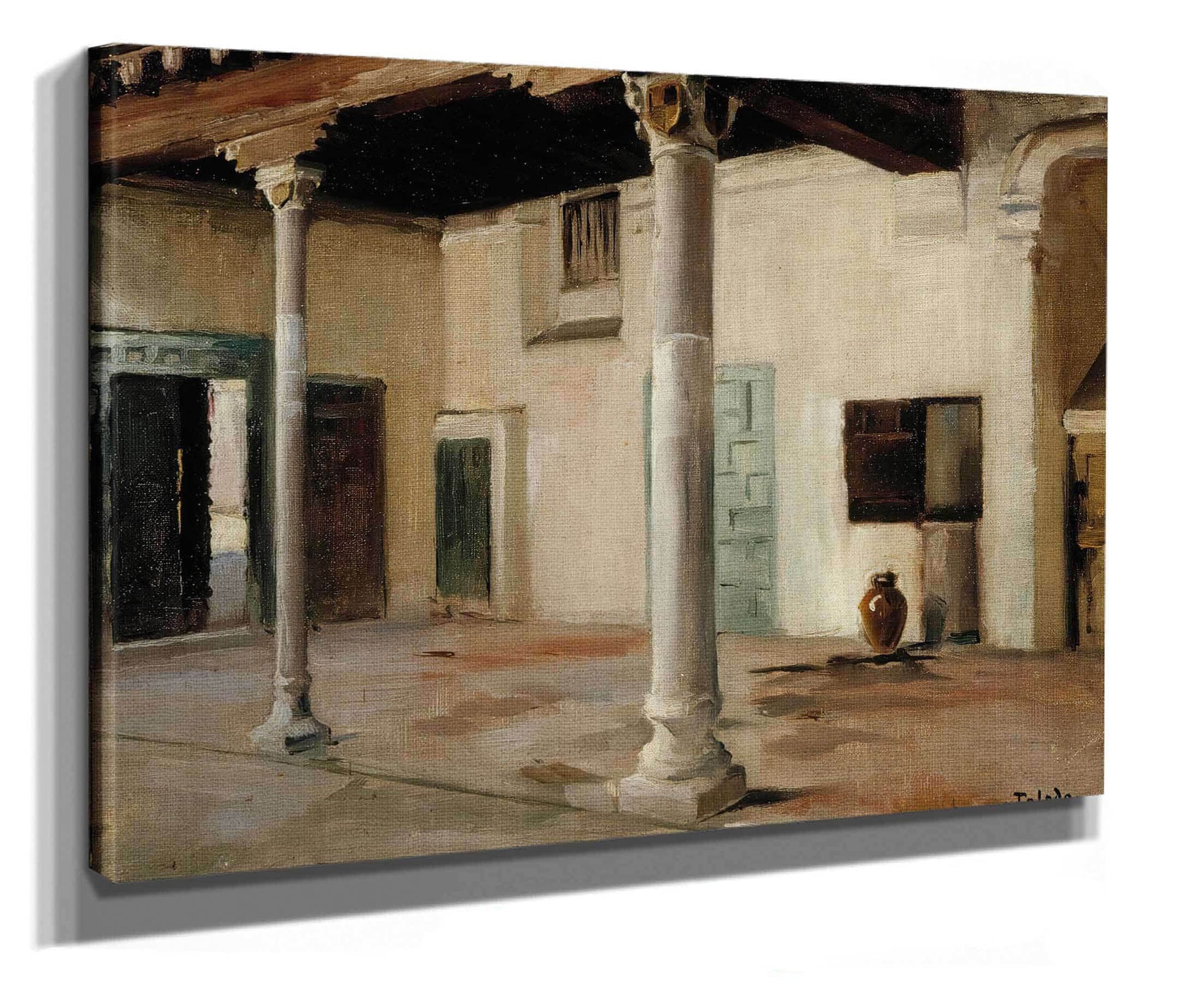 Courtyard In Toledo by Albert Edelfelt