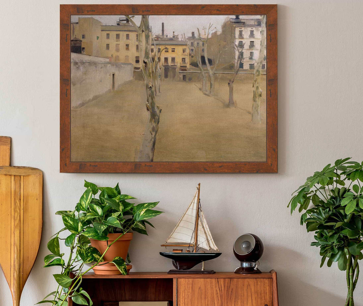 Courtyard Of The Old Barcelona Prison Courtyard Of The Lambs by Ramon Casas