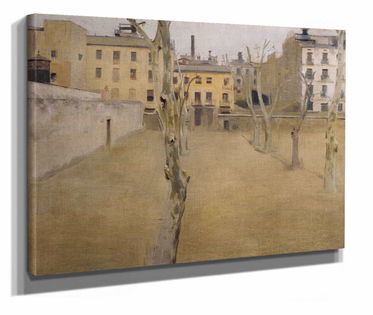 Courtyard Of The Old Barcelona Prison Courtyard Of The Lambs by Ramon Casas